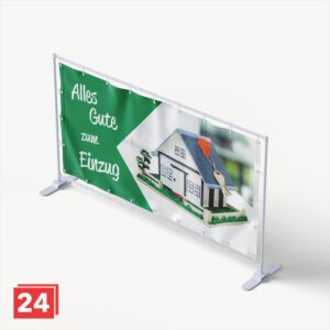Banner zum Einzug