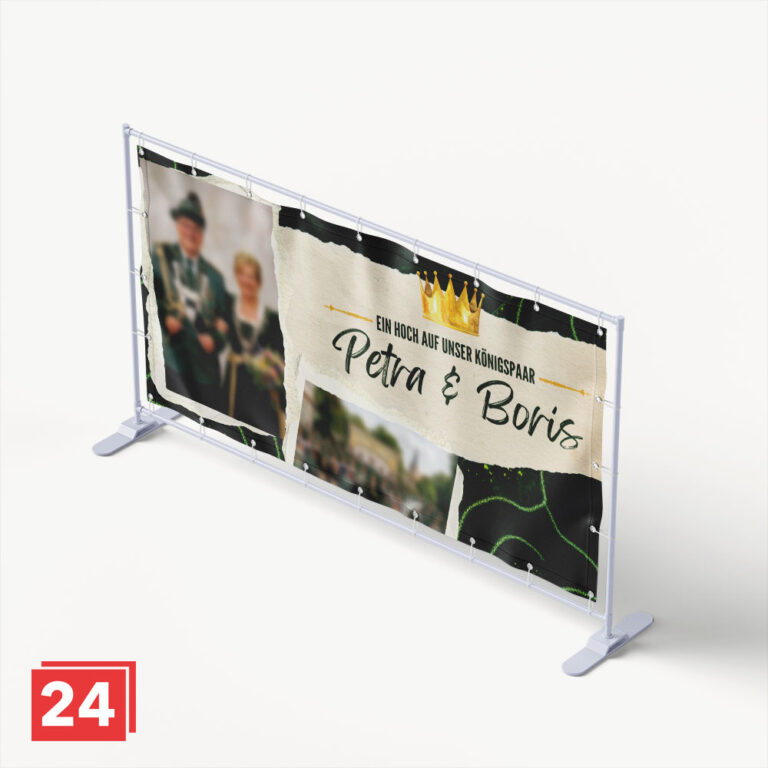 K&ouml;ngiliches Marmor Sch&uuml;tzenfestbanner Design